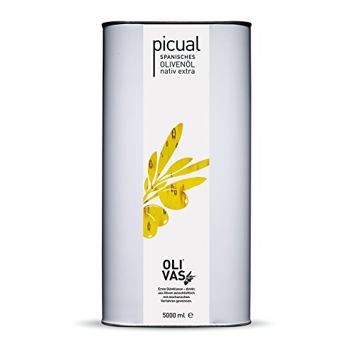 OLIVAS picual / 5000 ml (Kanister) * spanisches Olivenöl nativ extra aus 100% Picualoliven von Jean Jartin Oliva del Sol