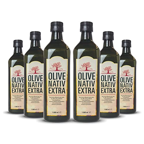 OLIVE NATIVE EXTRA / 1000 ml (PET) * Olivenöl 100% Picualoliven (6 x 1 l) von Jean Jartin Oliva del Sol