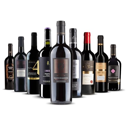 Primitivo-Genießer-Paket - 9 exklusive Rotweine aus Italien! (9 x 0,75 l) von Jean Jartin Oliva del Sol
