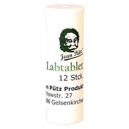 Labtabletten 12 Stück, für die Quark und Frischkäse Herstellung Jean Pütz Original von Jean Pütz Original