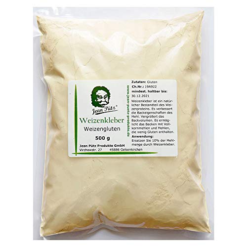 Weizenkleber, Gluten 500 g für schwierige Mehlsorten Weizenkleber, Gluten 500 g für schwierige Mehlsorten von Jean Pütz Original