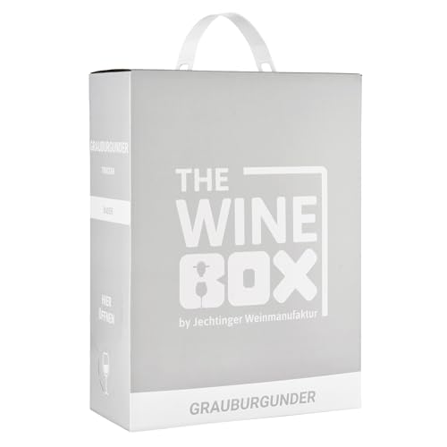 The Wine Box Grauburgunder trocken - Wein-Box Jechtinger Weißwein mit zarten Fruchtaromen nach Pfirsich, Apfel & Zitrusfrüchten, Anbaugebiet Kaiserstuhl (1 x 3,0 l Bag-in-Box) von Dttra