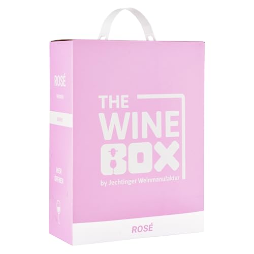 The Wine Box Rosé trocken - Wein-Box Jechtinger Roséwein mit zarten Fruchtaromen von Erdbeere & Himbeere, Anbaugebiet Kaiserstuhl (1 x 3,0 l Bag-in-Box) von THE WINE BOX by Jechtinger Weinmanufaktur