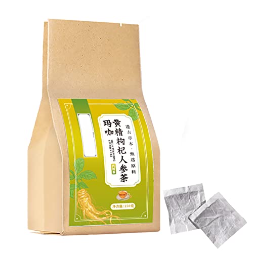 Wolfberry Ginseng Polygonatum Maulbeer-Kräutertee, Bio-Goji-Beeren-Kräutertee in Beuteln, Mehrfach Aufbrühbar, Gut Versiegelt, 150 G/5,3 Oz, 30 Stück von Jectse