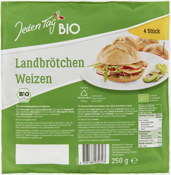 Jeden Tag Bio Landbrötchen Weizen von Jeden Tag Bio