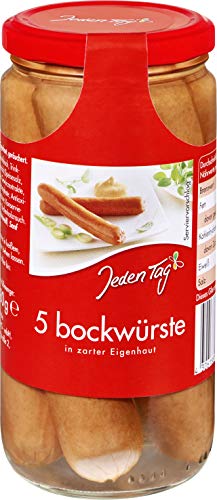 Jeden Tag Bockwurst, 12er Pack (12 x 250 g) von Jeden Tag