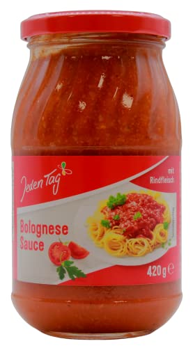 Jeden Tag Bolognese Sauce mit Rindfleisch, 12er Pack (12 x 420g) von Jeden Tag