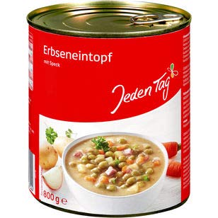 Jeden Tag Erbseneintopf mit Speck, 6er Pack (6 x 800g) von Jeden Tag