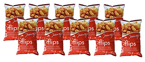 Jeden Tag Erdnussflips mit Sonnenblumenöl, 10-er Pack (10 x 200 g) von Jeden Tag