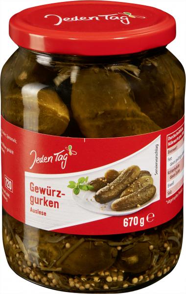 Jeden Tag Gurkenfäßchen knackig-würzig Jeden Tag Gurkenfäßchen knackig-würzig von Jeden Tag