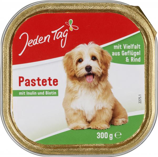 Jeden Tag Hund Feine Pastete mit 5 Sorten Fleisch Jeden Tag Hund Feine Pastete mit 5 Sorten Fleisch von Jeden Tag
