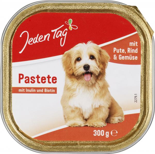 Jeden Tag Hund Pastete mit Pute, Rind & Gemüse von Jeden Tag