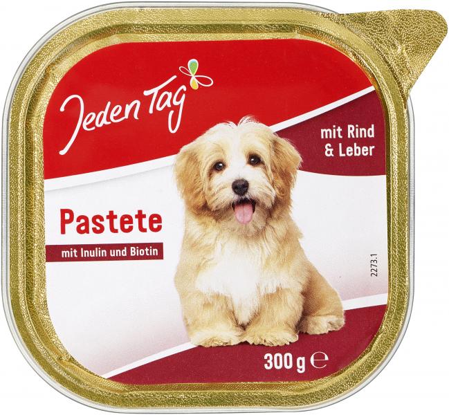 Jeden Tag Hund Feine Pastete mit Rind & Leber Jeden Tag Hund Feine Pastete mit Rind & Leber von Jeden Tag