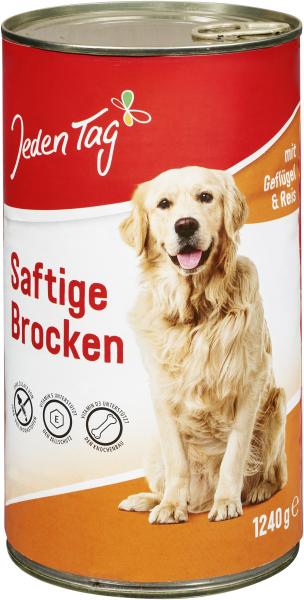 Jeden Tag Hund Saftige Brocken mit Geflügel & Reis Jeden Tag Hund Saftige Brocken mit Geflügel & Reis von Jeden Tag