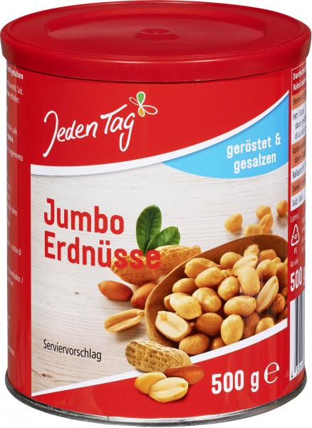 Jeden Tag Jumbo Erdnüsse geröstet & gesalzen von Jeden Tag