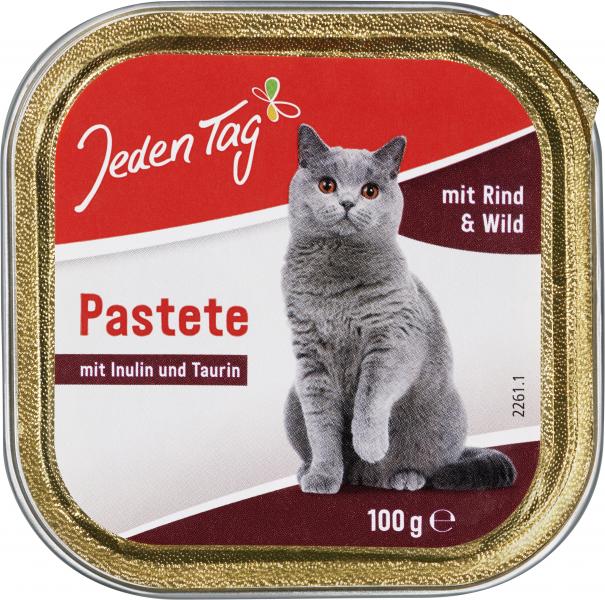 Jeden Tag Katze Pastete mit Rind & Wild von Jeden Tag