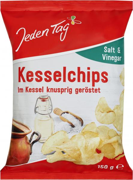 Jeden Tag Kesselchips Salt & Vinegar von Jeden Tag