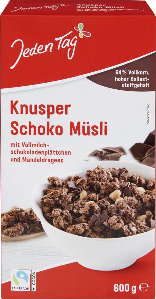 Jeden Tag Knusper-Schoko-Müsli knusprig schokoladig von Jeden Tag