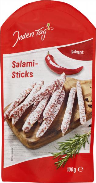 Jeden Tag Salami Sticks pikant von Jeden Tag