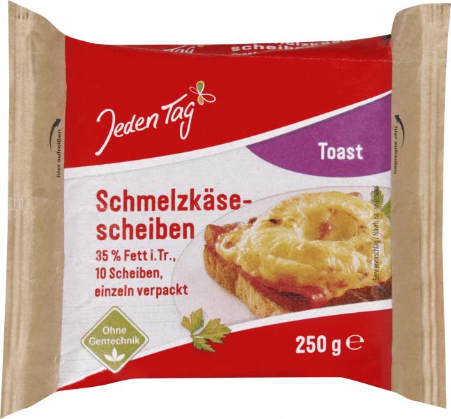 Jeden Tag Schmelzkäse-Scheiben Toast Jeden Tag Schmelzkäse-Scheiben Toast von Jeden Tag