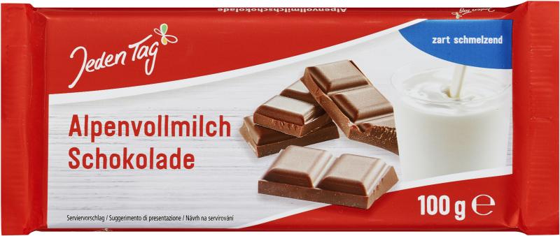 Jeden Tag Schokolade Alpenvollmilch von Jeden Tag