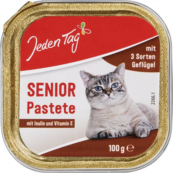 Jeden Tag Katze Senior Pastete mit 3 Sorten Geflügel von Jeden Tag