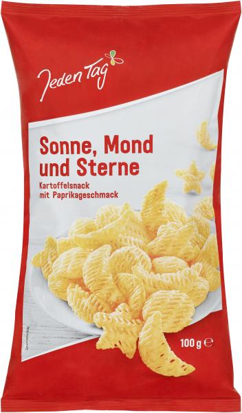 Jeden Tag Sonne, Mond und Sterne Kartoffelsnack von Jeden Tag