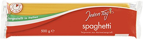 Jeden Tag Spaghetti Hartweizen-Nudeln, 10-er Pack (10 x 500 g) von Jeden Tag