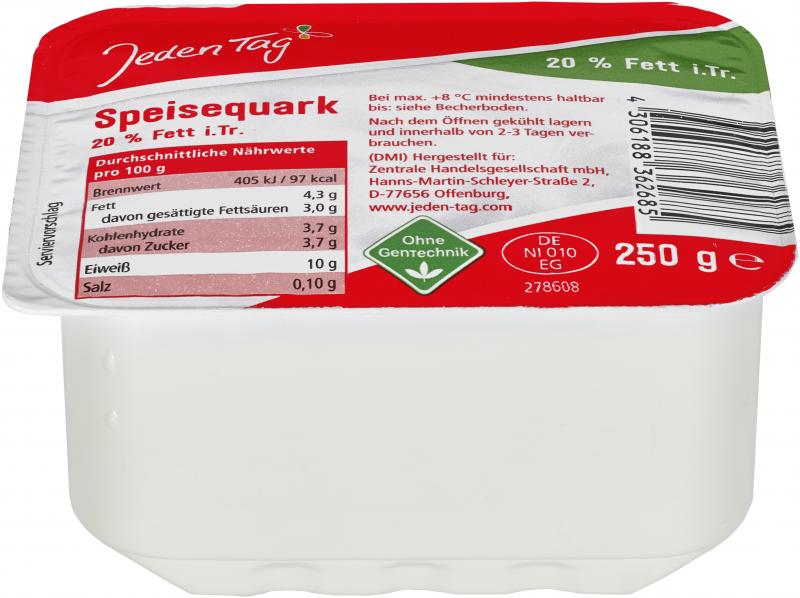 Jeden Tag Speisequark 20% von Jeden Tag