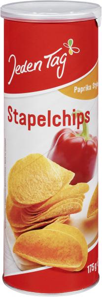 Jeden Tag Stapelchips Paprika Style von Jeden Tag