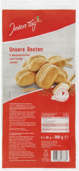 Jeden Tag Unsere Besten Weizenbrötchen von Jeden Tag