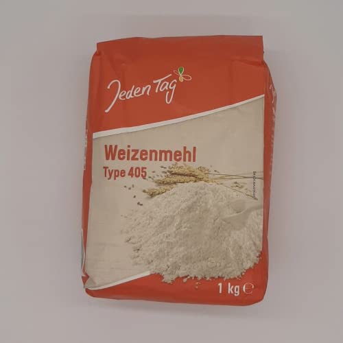Jeden Tag Weizenmehl Type 405, 10er Pack (10x 1 kg) von Jeden Tag