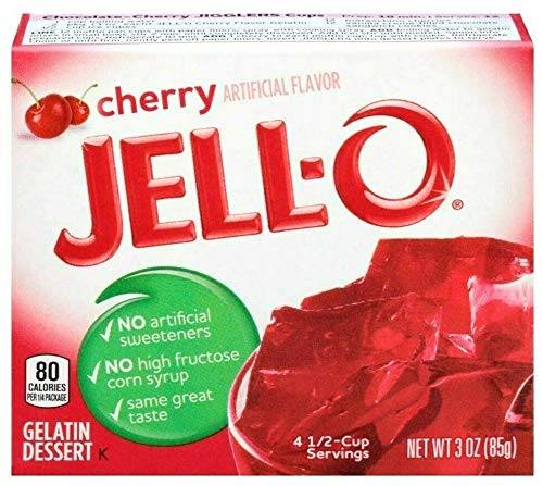 Jell-O Cherry Gelatin Dessert 3 OZ (85g) von Jell-O