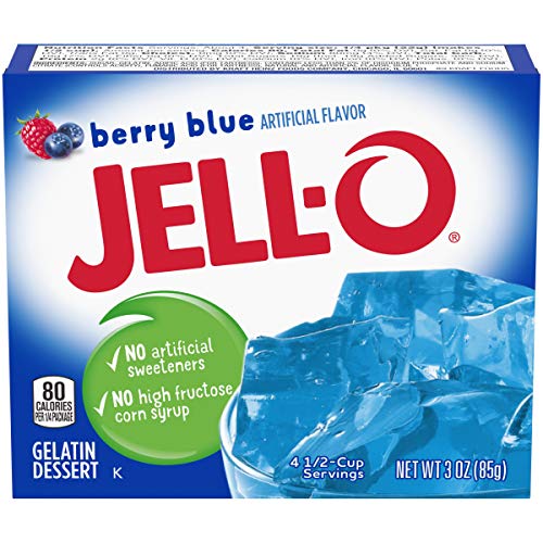 Jell-O Gelatin Dessert, Berry Blue, 3-Ounce Boxes (Pack of 6) von Jell-O