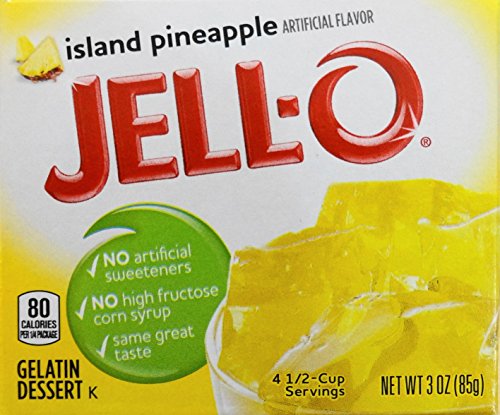 Jell-O Gelatin Dessert, Island Pineapple, 3-Ounce Box (Pack of 3) von Jell-O