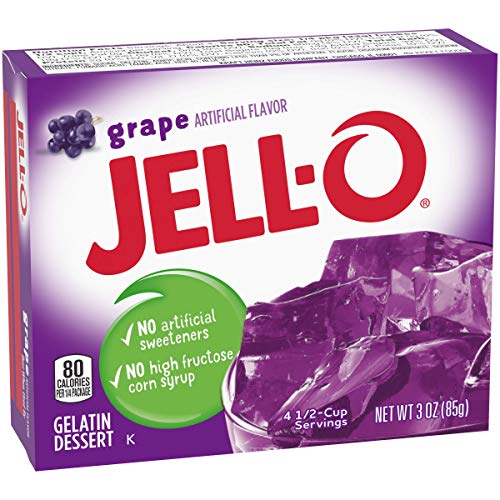 Jell-O Gelatine Dessert 3 Unzen Ververpackungung 4Er Verpackung (Traube) von Jell-O
