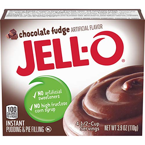 Jell-O Instant Pudding and Pie Filling, Chocolate Fudge, 3.9-Ounce Boxes (Pack of 6) von Jell-O