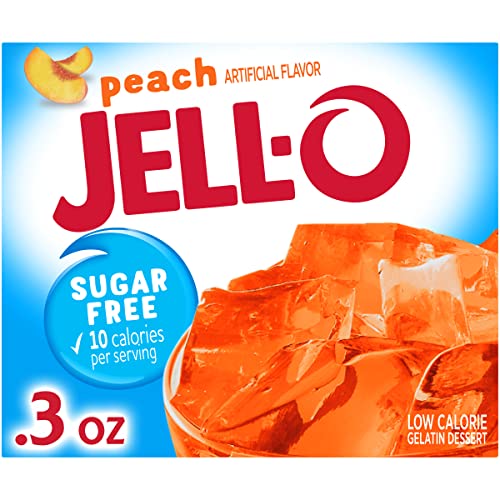 Jell-O Sugar-Free Gelatin Dessert, Peach, 0.30-Ounce Boxes (Pack of 24) von Jell-O