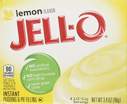 Jell-O Zitronengeschmack Sofort-Pudding & Pie Filling, 3.4 Oz (96G) 4 verpackung von Jell-O