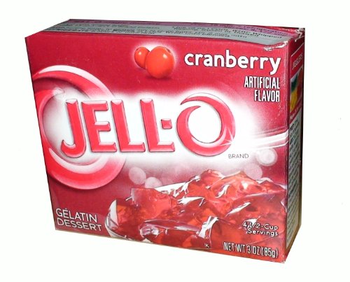 Jello-O Gelatin Dessert Cranberry, USA von Jell-O