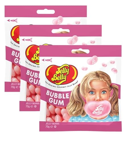 Jelly Belly 3x Bubble Gum (Kaugummi), 3 x 70g von Jelly Belly Candy Company