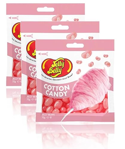 Jelly Belly 3x Cotton Candy (Zuckerwatte), 3 x 70g von Jelly Belly Candy Company