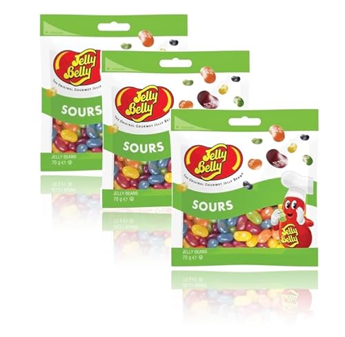 Jelly Belly 3x Sours (Saure Mischung), 3 x 70g von Jelly Belly Candy Company