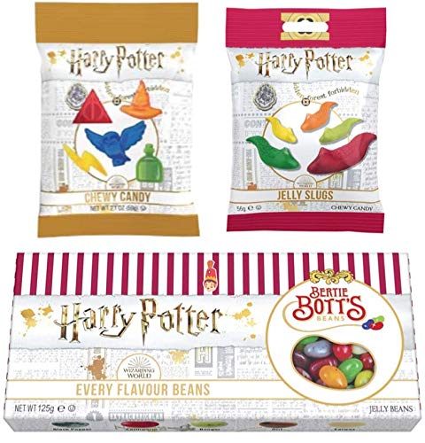 Jelly Belly Harry Potter 3er Set: 1x Slugs 56g + 1x Magical Sweets 59g + 125g Bertie Botts Giftbox Jelly Belly Harry Potter 3er Set: 1x Slugs 56g + 1x Magical Sweets 59g + 125g Bertie Botts Giftbox von Jelly Belly Candy Company