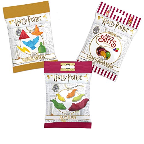 Jelly Belly Harry Potter Set | Bertie Bott´s Beans, 54g | Magical Sweets, 59g | Jelly Slugs, 56g von Jelly Belly Candy Company