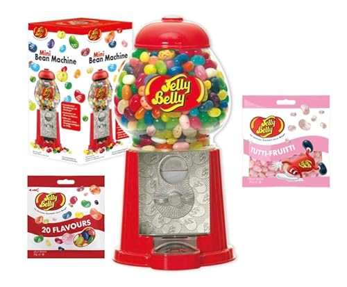 Jelly Belly Mini Maschine, 20 Sortenmischung und Tutti Fruitti je 70g von Jelly Belly Candy Company