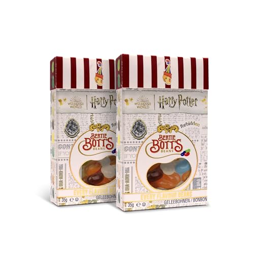 2er Set Harry Potter Bertie Botts Jelly Beans - 2x35g Geschenkboxen, authentische magische Süßigkeiten mit außergewöhnlichen Geschmacksrichtungen | Perfekt für Fans & Sammler. 2er Set Harry Potter Bertie Botts Jelly Beans - 2x35g Geschenkboxen, authentische magische Süßigkeiten mit außergewöhnlichen Geschmacksrichtungen | Perfekt für Fans & Sammler. von Jelly Belly