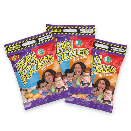 Jelly Belly Beans Boozled 3 x Nachfüll-Set der 6. Generation, 3x 54g Bags - eklige Geschmacksduelle wie Tutti-Frutti/Stinkende Socken, ideal für Partys & Spieleabende von Jelly Belly