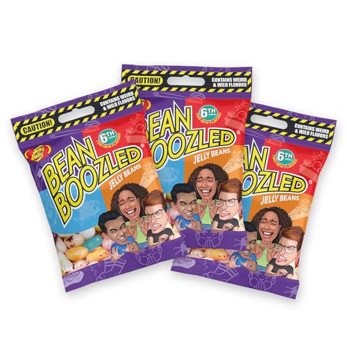 Jelly Belly Beans Boozled 3 x Nachfüll-Set der 6. Generation, 3x 54g Bags - eklige Geschmacksduelle wie Tutti-Frutti/Stinkende Socken, ideal für Partys & Spieleabende von JELLY BELLY