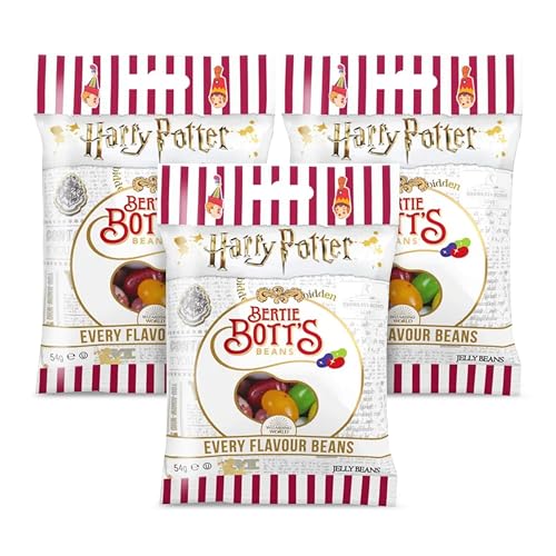 Harry Potter Bertie Bott's Bohnen 3er Pack (3 * 54g) - Jeder Geschmack ein Abenteuer, Bis zu 20 Geschmacksrichtungen, von Marshmallow bis Ohrenschmalz von Jelly Belly